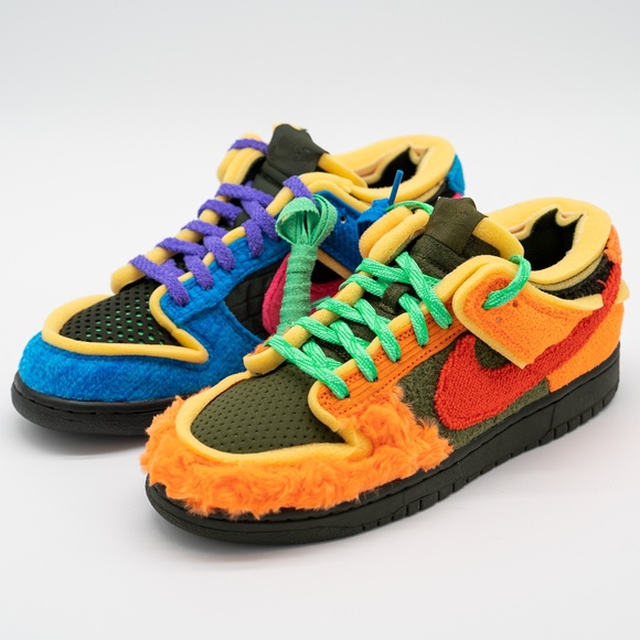 Size 9 - Nike Cactus Plant Flea Market x Dunk Low Swamp Sponge Photo Blue CPFM - Picture 1 of 13